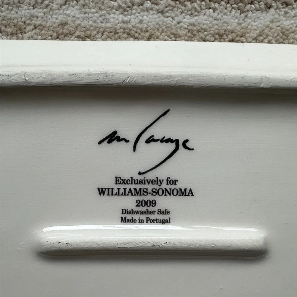 Set of 4 Williams Sonoma Marc Lacaze Wine Pairing Series Appetizer Plates Cheese